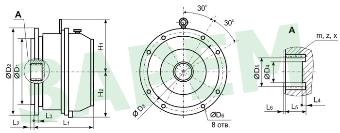 Мотор-редуктор планетарный РП-2,5 РП-4